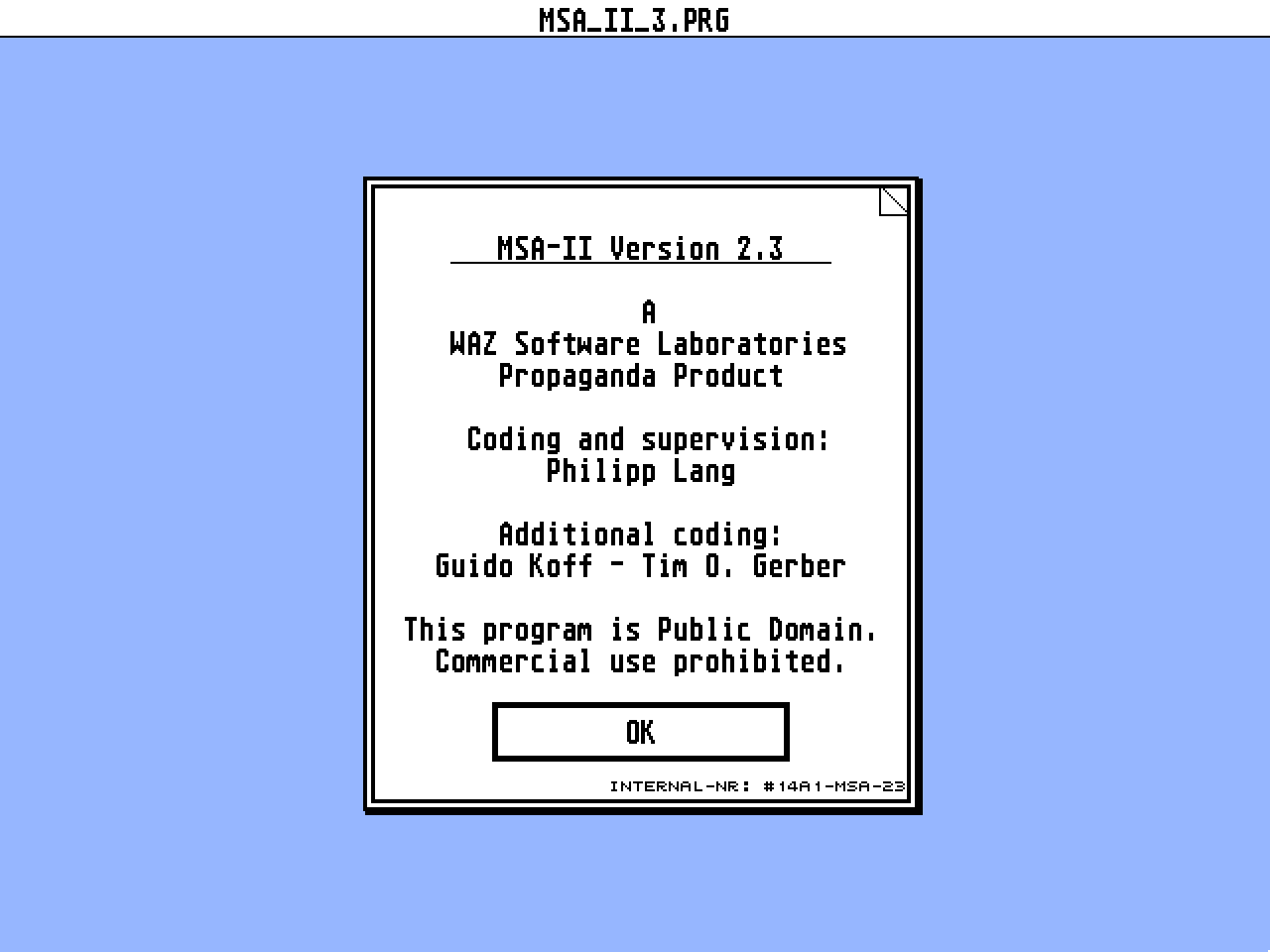 MSA-II — screenshot 1